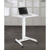 Kantek Mobile Height Adjustable Sit to Stand, White STS300W